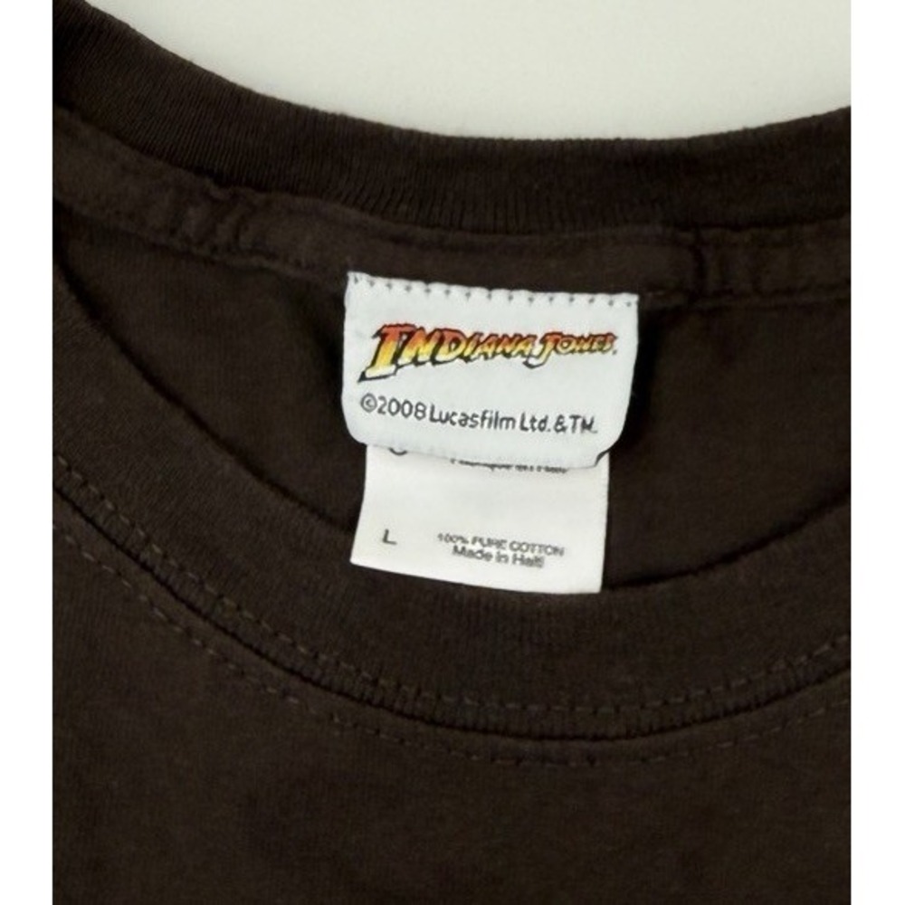 2007 Indiana Jones And The Kingdom‎ Of The Crystal Skull Promo Shirt Medium EUC - Picture 4 of 6